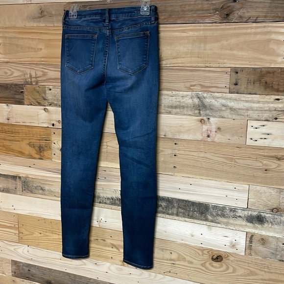 Vigoss size 26x29 jagger skinny dark wash super stretchy whisker faded jeans - Picture 11 of 13